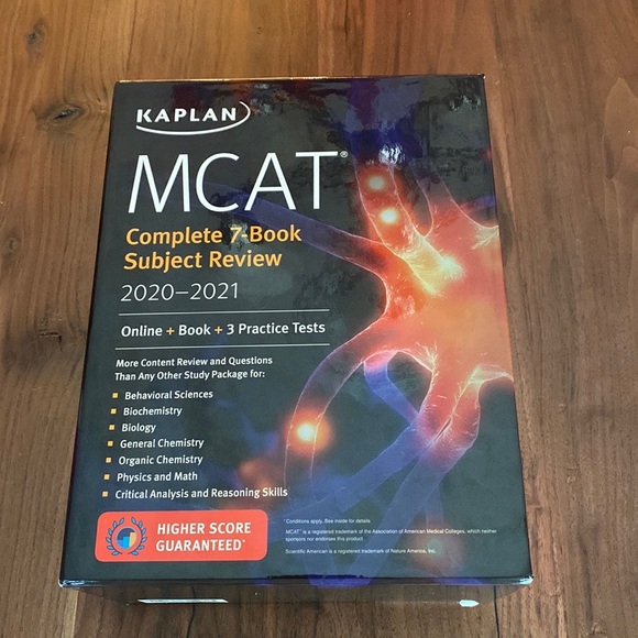 Good cond!! Kaplan 2020-2021 MCAT Complete 7-Book Subject Review!! - Picture 8 of 9